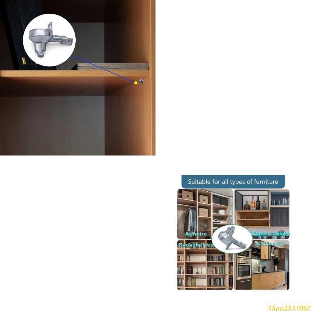 Shelf Peg Support - 100 Chiếc Hợp Kim Kẽm Tủ
