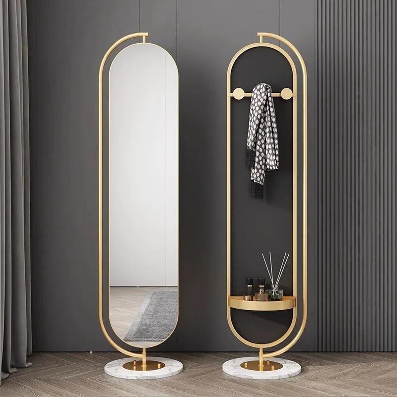 Furniture Hook Hardware - Rotatable Full Length Standing Mirror with