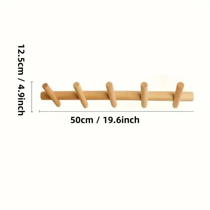 Nordic Solid Wood Coat Rack wi - đánh giá và giá Furniture Hook Hardware