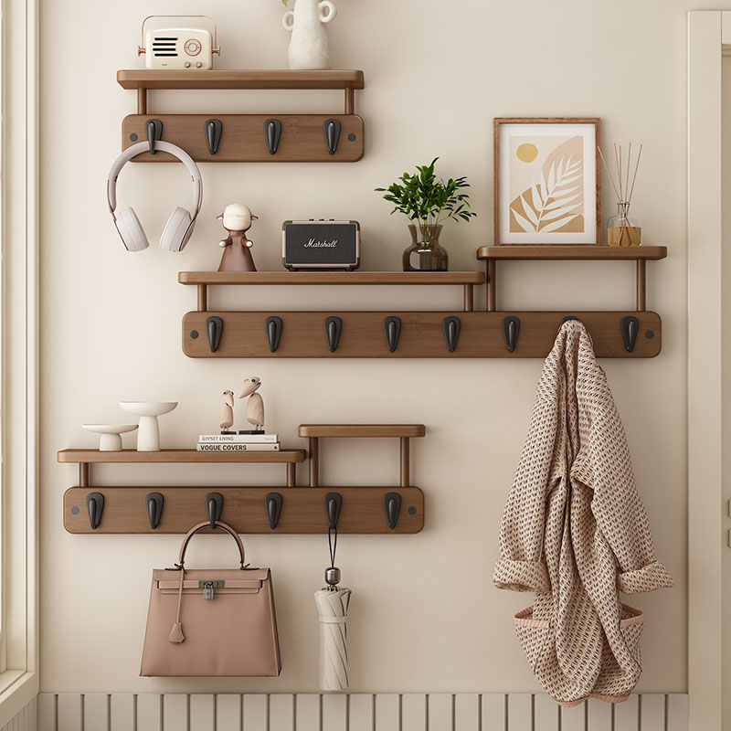Bamboo Wall Coat Racks Storage - đánh giá và giá Furniture Hook Hardware