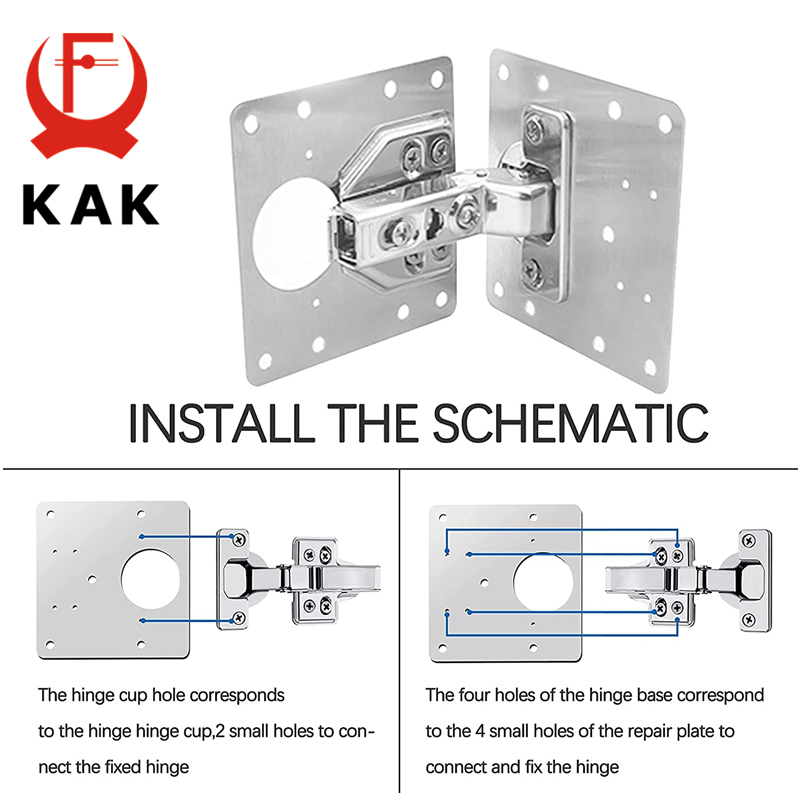 Kaku 8 Cái Bản Lề Sửa Chữa Tấm - đánh giá và giá Furniture Hardware Repair