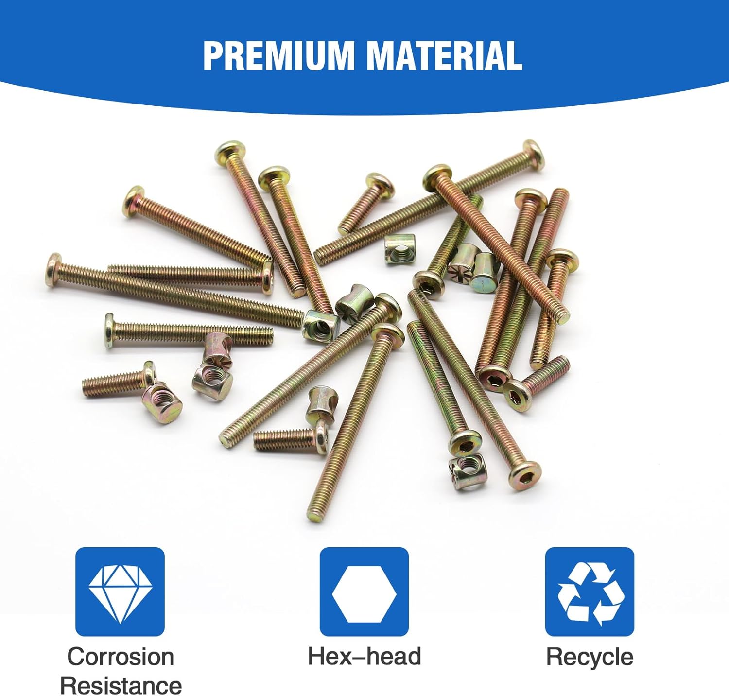 VKKM 25Pcs M6 Baby Crib Screws - đánh giá và giá Furniture Hardware Repair